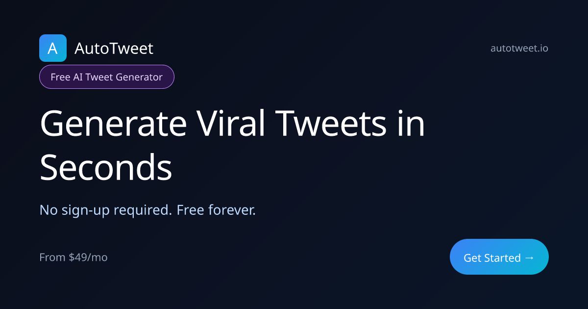 Free AI Tweet Generator - Create Viral Tweets Instantly | AutoTweet