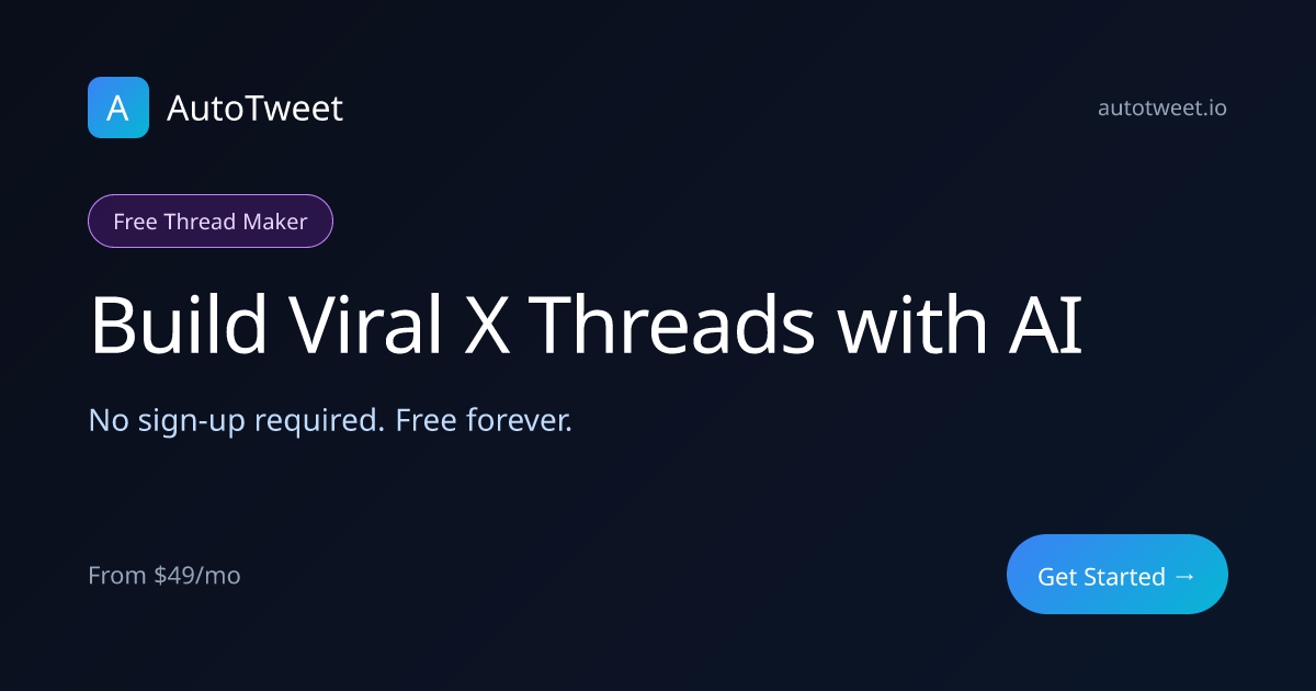 Free Twitter Thread Maker - Format & Preview Threads | AutoTweet