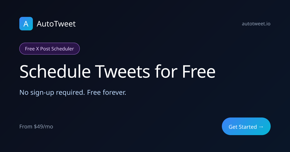 Free X Post Scheduler - Schedule Posts on X (Twitter) | AutoTweet